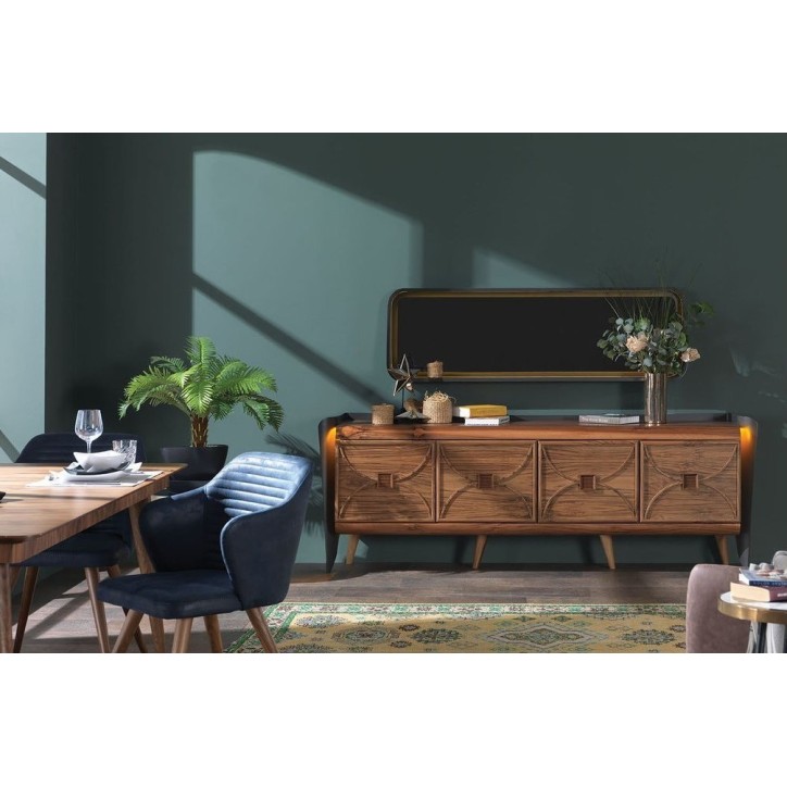 Salle à manger CURVE noyer