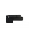 Divano letto angolare BARELLO nero 262 x 212 cm