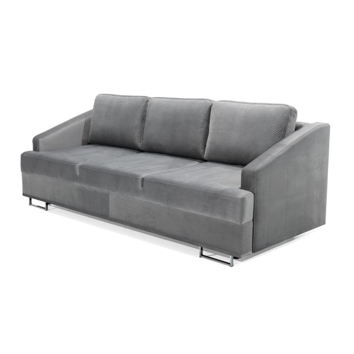 Canapé convertible BUCCO 3DL gris 225 cm