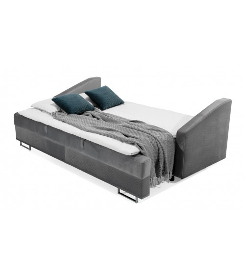Sofá-cama BUCCO 3DL cinzento 225 cm