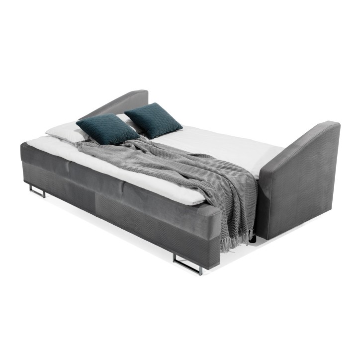 Sofá-cama BUCCO 3DL cinzento 225 cm