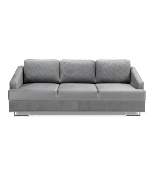 Sofá-cama BUCCO 3DL cinzento 225 cm