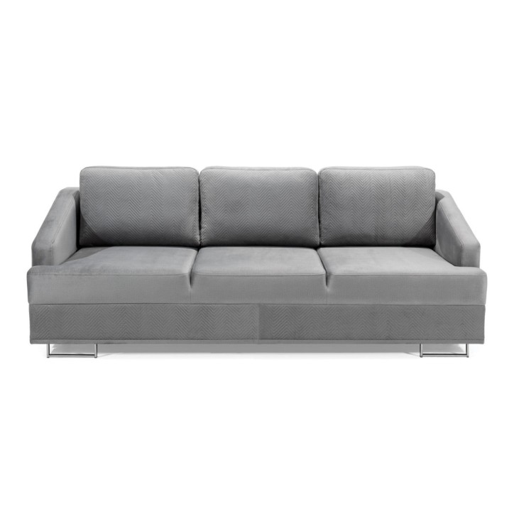 Sofá-cama BUCCO 3DL cinzento 225 cm