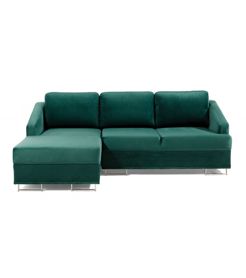 Canapé convertible BUCCO 3DL gris 225 cm