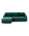 Divano letto angolare BUCCO verde 225 x 160 cm