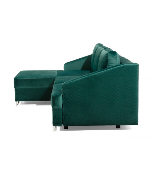 Canapé convertible BUCCO 3DL gris 225 cm