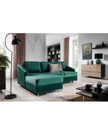 Canapé convertible BUCCO 3DL gris 225 cm