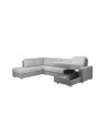 Divano letto angolare grigio CHANTAL 325 x 220 cm