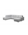 Canapé d'angle convertible CHANTAL gris 325 x 220 cm