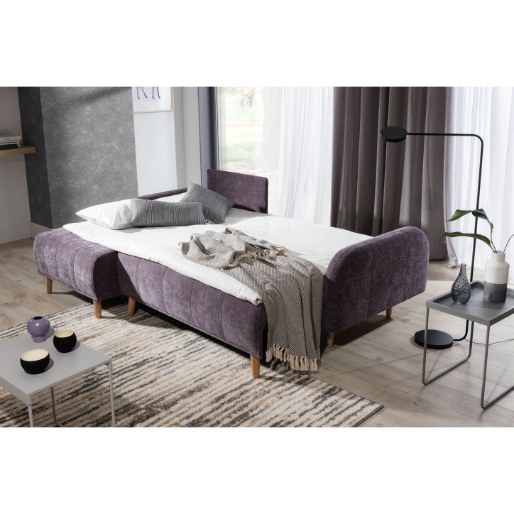 DOMI sofá-cama de canto L 230 x 163 cm