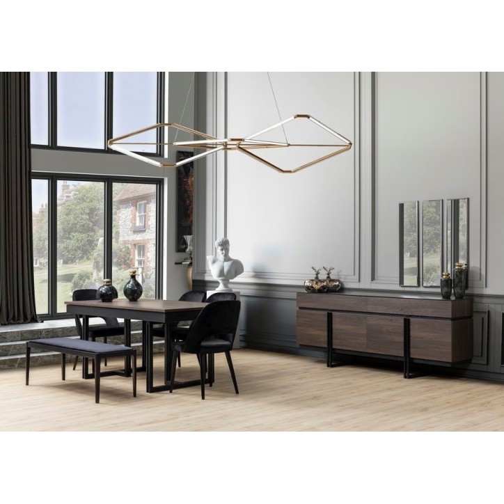 Salle à manger ARAL Bois - noir