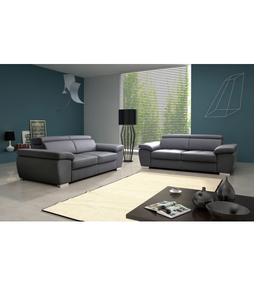 Canapé ROSSO 2 gris 185 cm