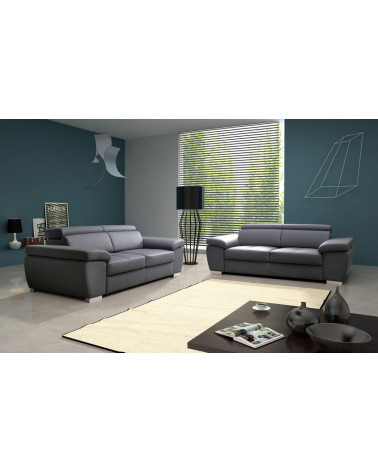 Canapé ROSSO 2 gris 185 cm
