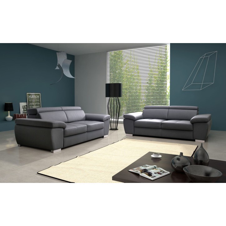 Canapé ROSSO 2 gris 185 cm