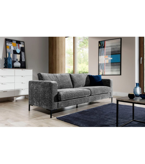 Canapé ROTTERDAM 3 gris 230 cm