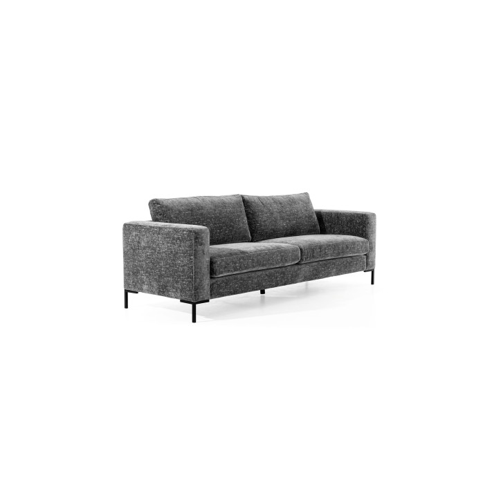Sofá ROTTERDAM 3 cinzento 230 cm