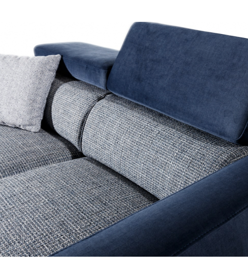 Divano VENTO 2 grigio-blu 160 cm