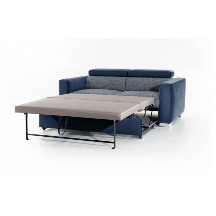 Slaapbank VENTO 3 grijs-blauw 190 cm