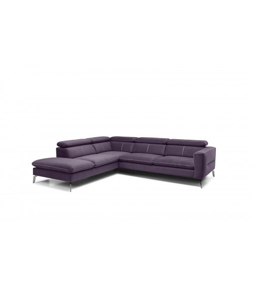 Canapé d'angle AREZZA violet 240 x 280 cm