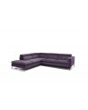 Sofá de canto AREZZA roxo 240 x 280 cm