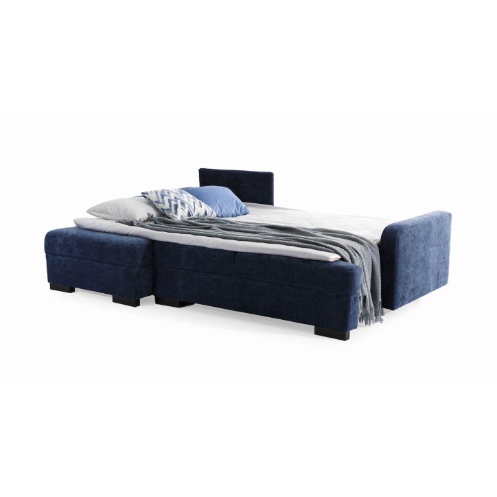 Sofá rinconera convertible CATANZARO L azul 225 x 160 cm
