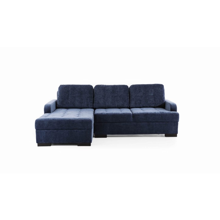 CATANZARO L divano letto angolare blu 225 x 160 cm