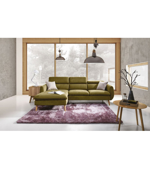 Canapé d'angle CENTO vert 250 x 170 cm
