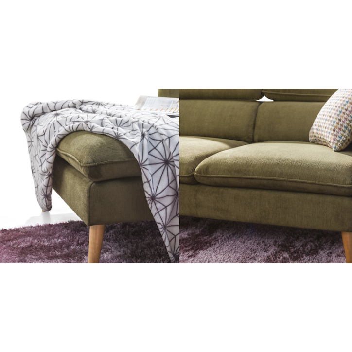 Divano angolare CENTO, verde, 250 x 170 cm