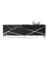 Buffet DIAMOND NOIR 4 portes 220 cm