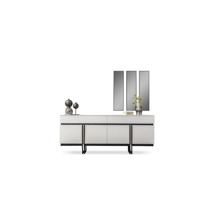 Salle à manger ARAL Blanc - noir