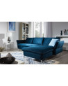 Divano angolare VINO ad angolo retto blu 235 x 165 cm