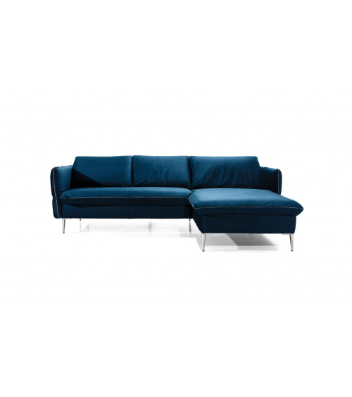 VINO hoekbank rechte hoek blauw 235 x 165 cm