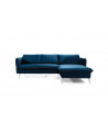 Divano angolare VINO ad angolo retto blu 235 x 165 cm