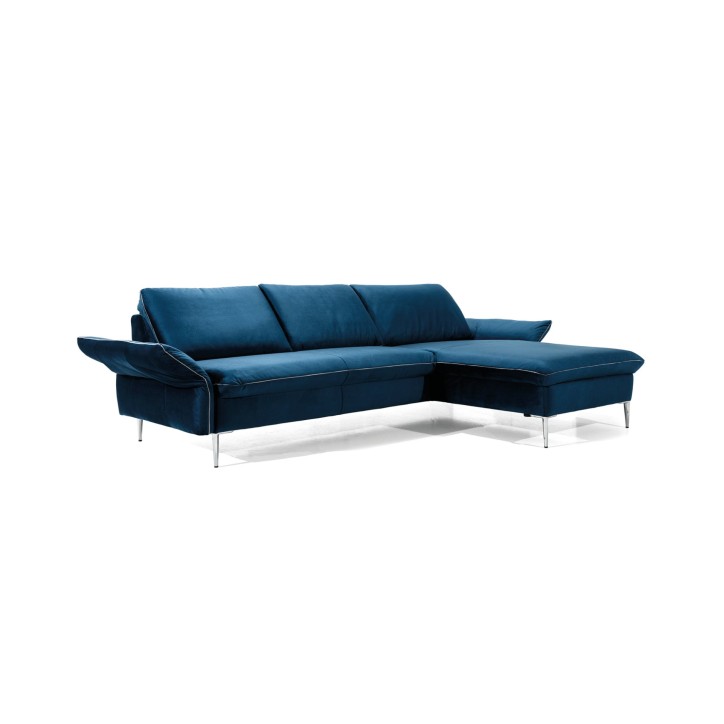 VINO hoekbank rechte hoek blauw 235 x 165 cm