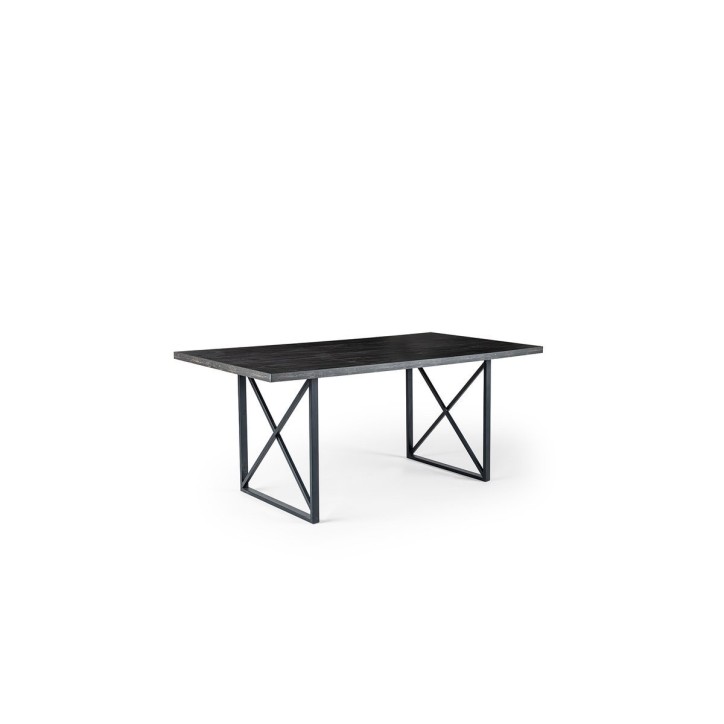 Salle à manger DARKER noir, effet bois et effet marbre