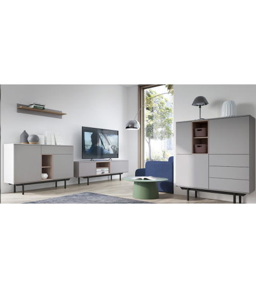 Credenza INOX  grigio 100 x 121 cm