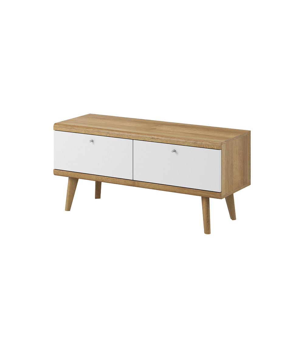 Mobile TV PRIMO rovere-bianco 107 cm