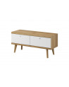 Mueble TV PRIMO roble-blanco 107 cm