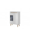 Vitrine NORDI 90 x 134 cm blanc