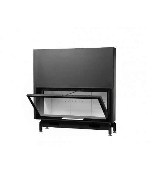 Inserto para chimenea de leña con puerta de guillotina MB 160 CM 21 kW