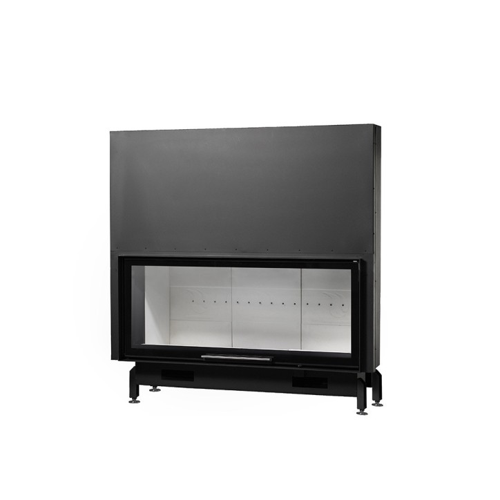 Inserto para chimenea de leña con puerta de guillotina MB 160 CM 21 kW