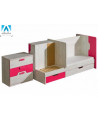 Berço NUKI 5 em 1 cor-de-rosa