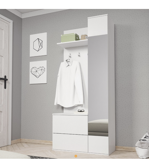 Mueble de entrada GREEN en varios colores 90 x 195 x 34 cm