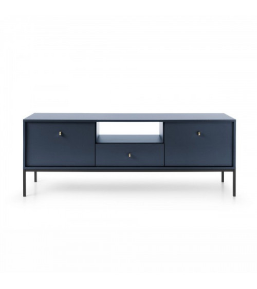 Meuble TV MONO bleu marine 154 cm