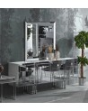 Buffet GRI BLANC 4 portes 220cm