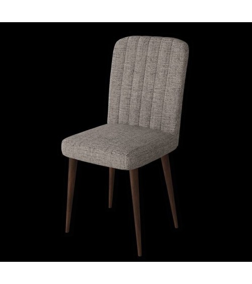 Salle à manger ROMAINE noyer et noir