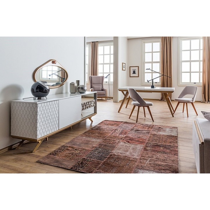 Salle à manger MONACO blanc et bois Salle à manger MONACO blanc et bois