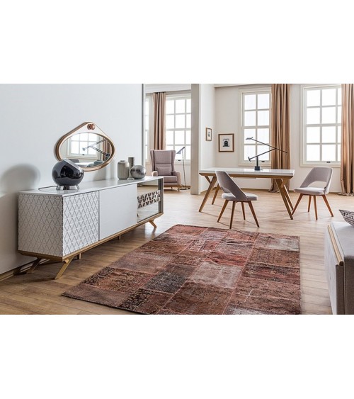 Salle à manger MONACO blanc et bois