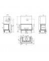 Inserto para chimenea 100 CM EVO U LD 8-14kW