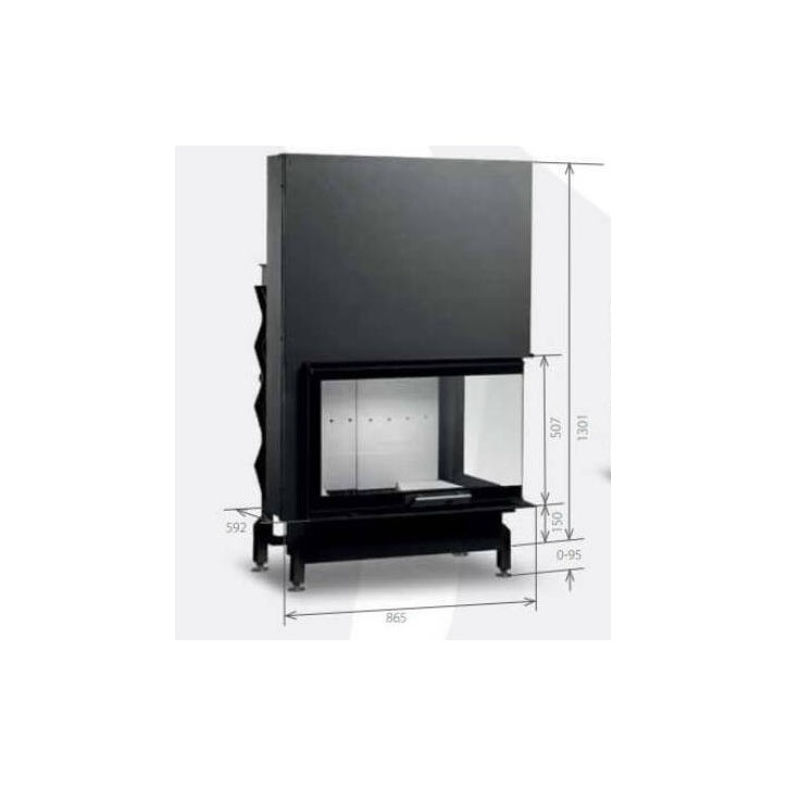 Takkasydän 90 EVO CGR LD d200 87 CM 8-14kW